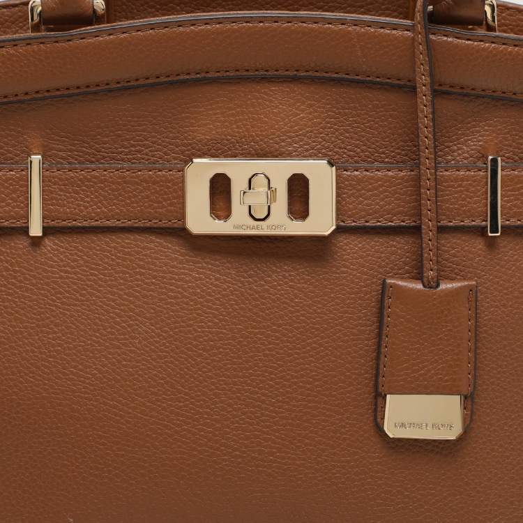Pre Owned MICHAEL Michael Kors Brown Leather Large Karson Tote