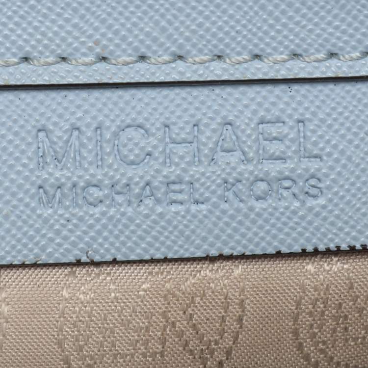 Pre Owned MICHAEL Michael Kors Blue Leather Medium Selma Satchel