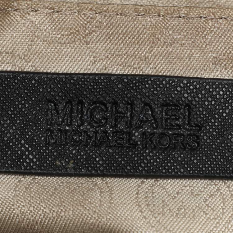 Pre Owned MICHAEL Michael Kors Black Leather Tilda Tote