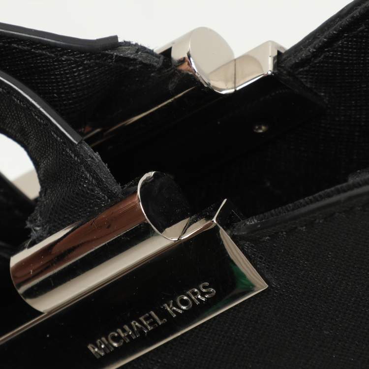 Pre Owned MICHAEL Michael Kors Black Leather Tilda Tote