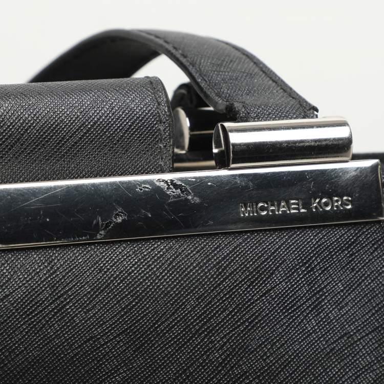 Pre Owned MICHAEL Michael Kors Black Leather Tilda Tote