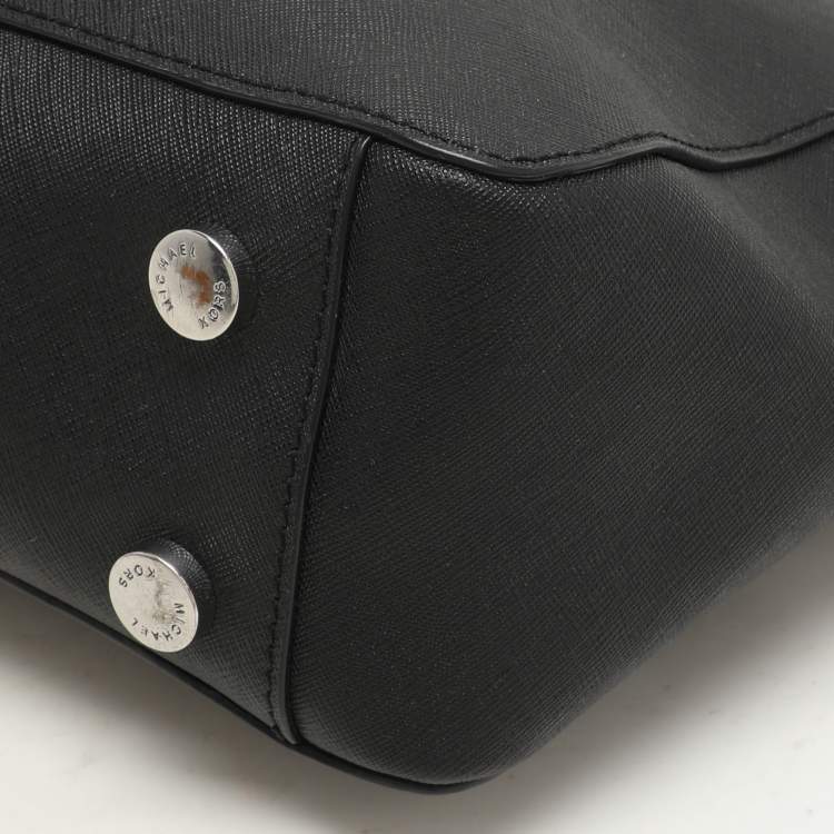 Pre Owned MICHAEL Michael Kors Black Leather Tilda Tote
