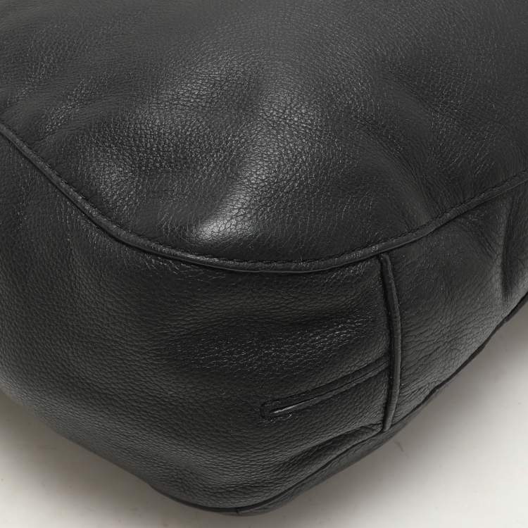 Pre Owned MICHAEL Michael Kors Black Leather Hobo
