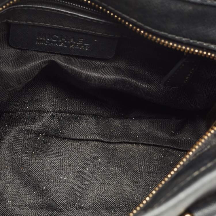 Pre Owned MICHAEL Michael Kors Black Saffiano Leather Small Dillon Tote