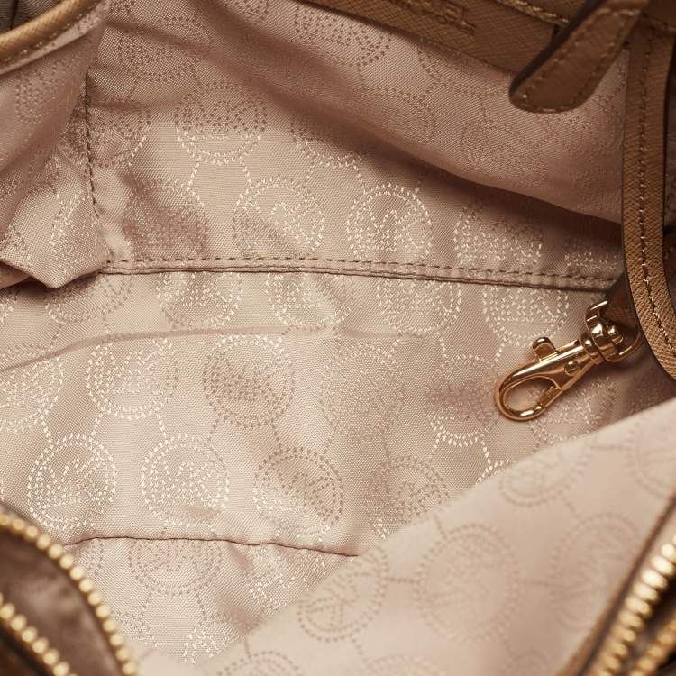 Pre Owned MICHJAEL Michael Kors Brown Leather Medium Cynthia Tote
