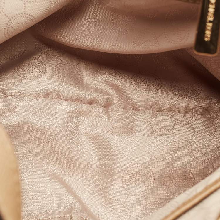 Pre Owned MICHJAEL Michael Kors Brown Leather Medium Cynthia Tote