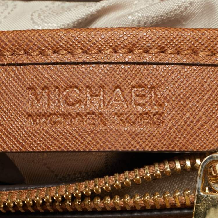Pre Owned MICHAEL Michael Kors Brown Leather Medium Cynthia Tote