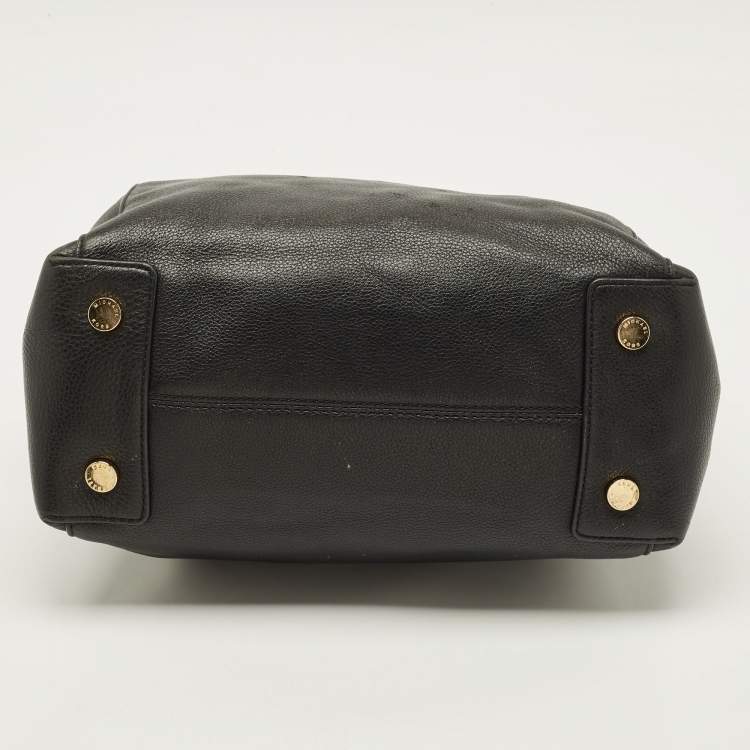 Pre Owned MICHAEL Michael Kors Black Leather Riley Satchel