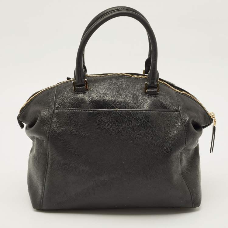 Pre Owned MICHAEL Michael Kors Black Leather Riley Satchel