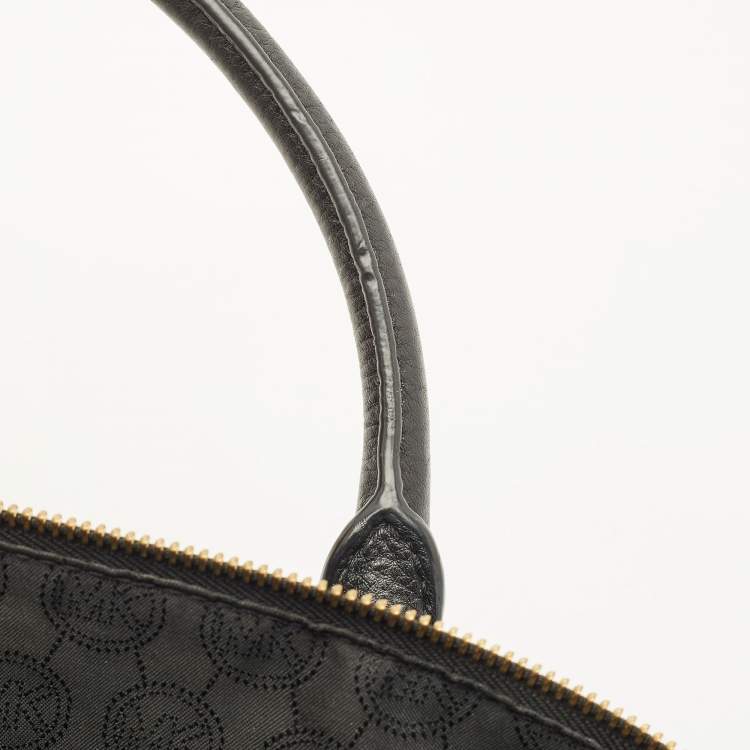 Pre Owned MICHAEL Michael Kors Black Leather Riley Satchel