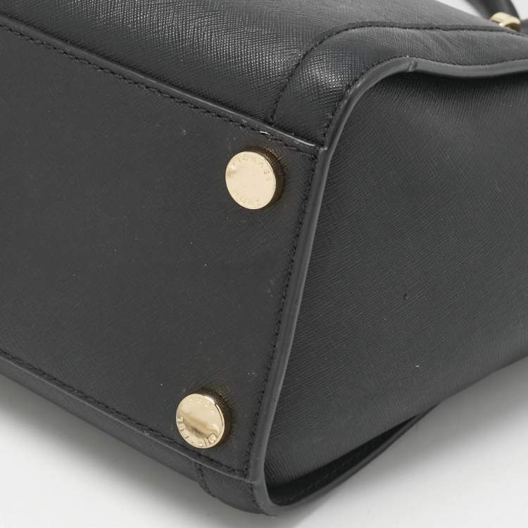 Pre Owned MICHAEL Michael Kors Black Leather Tina Tote