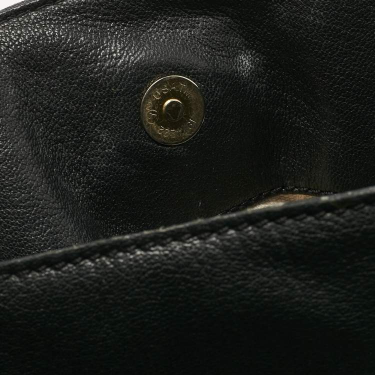 Pre Owned MICHAEL Michael Kors Black Leather Large North South Hamilton Tote