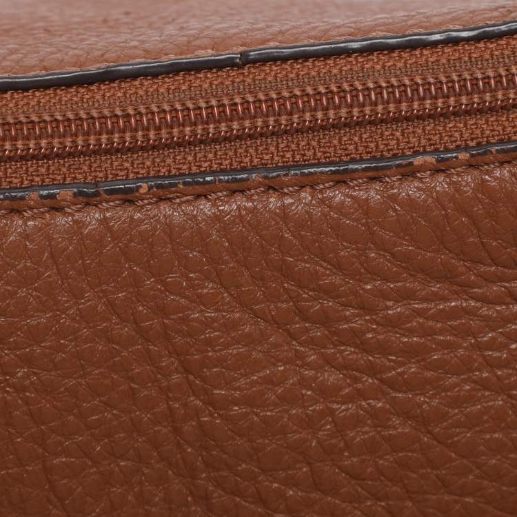 Pre Owned MICHAEL Michael Kors Brown Leather Tassel Crossbody Bag