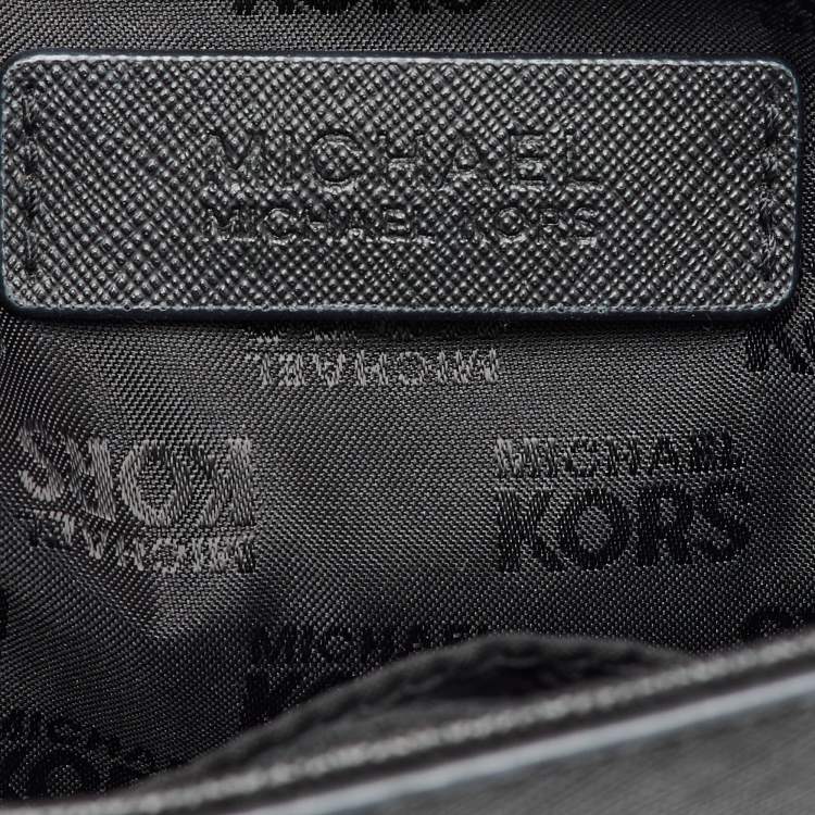 Pre Owned MICHAEL Michael Kors Black Saffiano Leather Callie Top Handle Bag