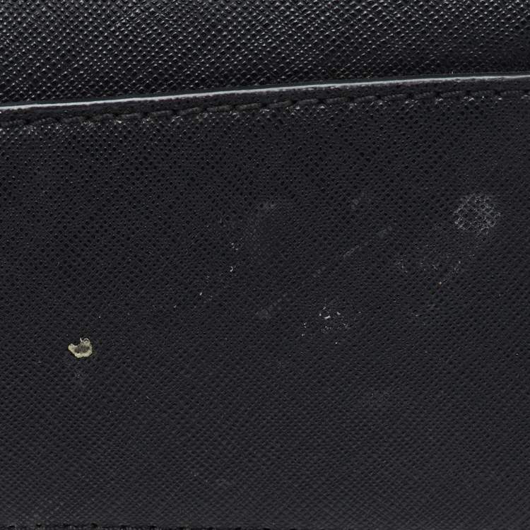 Pre Owned MICHAEL Michael Kors Black Saffiano Leather Callie Top Handle Bag