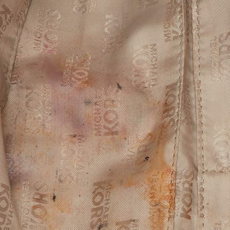 Pre Owned MICHAEL Michael Kors Light Pink Leather Astrid Satchel