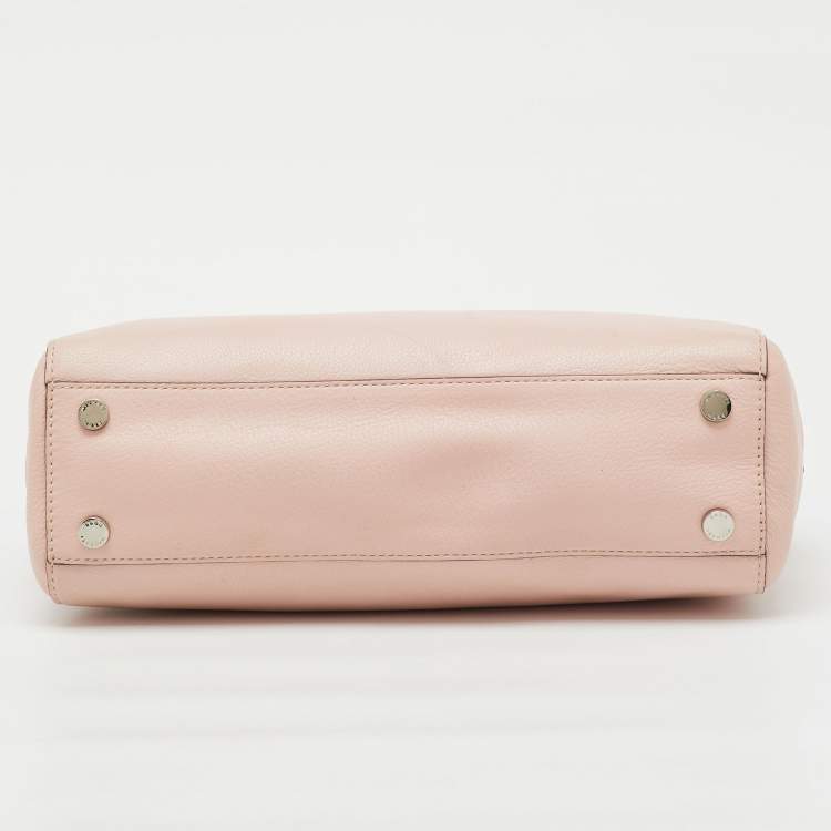 Pre Owned MICHAEL Michael Kors Light Pink Leather Astrid Satchel