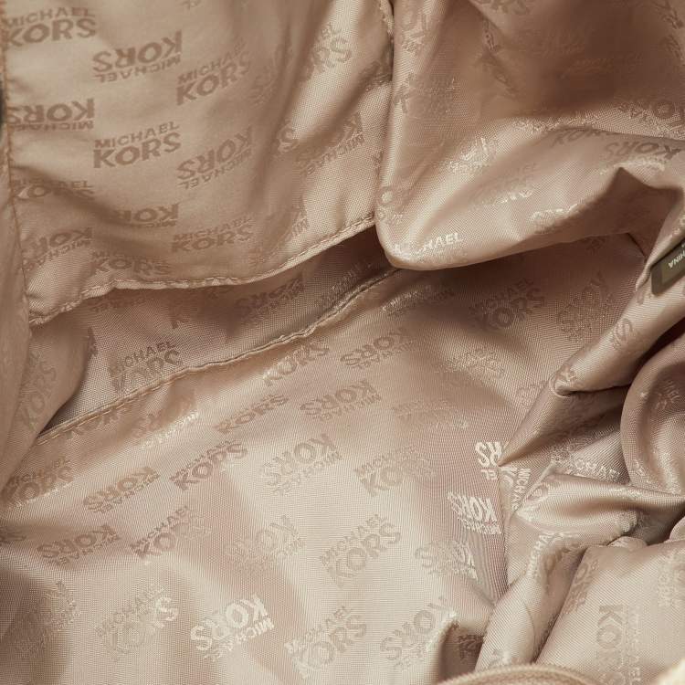 Pre Owned MICHAEL Michael Kors Off White Canvas Marina Anchor Rope Tote