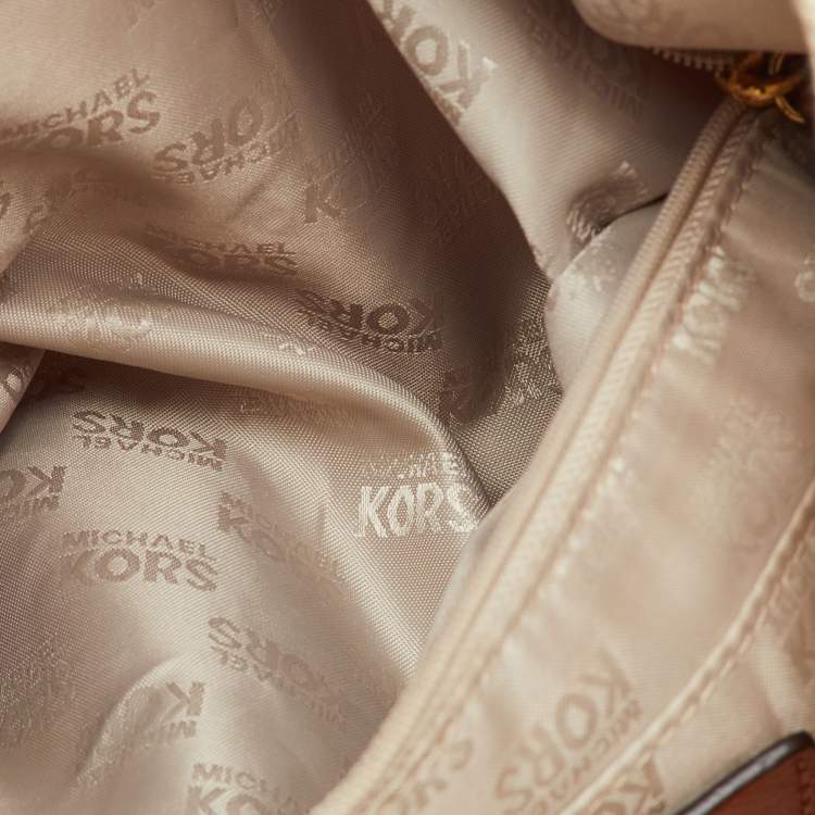 Pre Owned MICHAEL Michael Kors Off White Canvas Marina Anchor Rope Tote