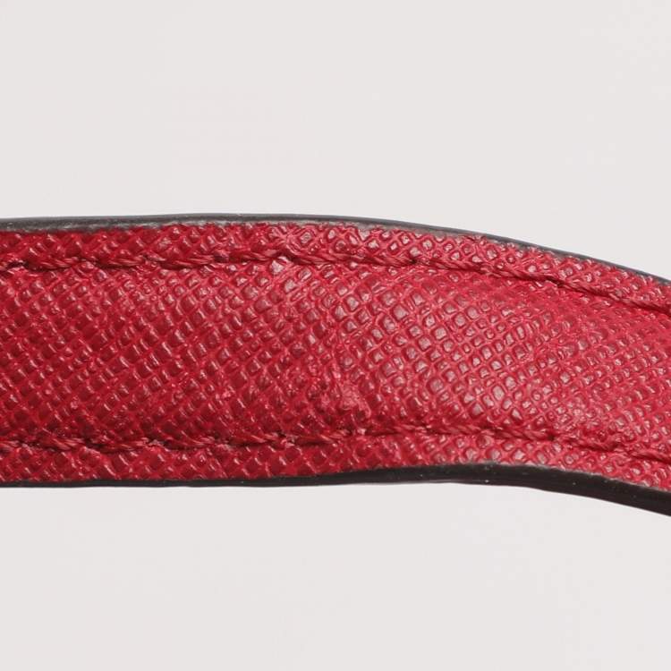 Pre Owned MICHAEL Michael Kors Red Saffiano Leather Large Jet Set Travel Tote