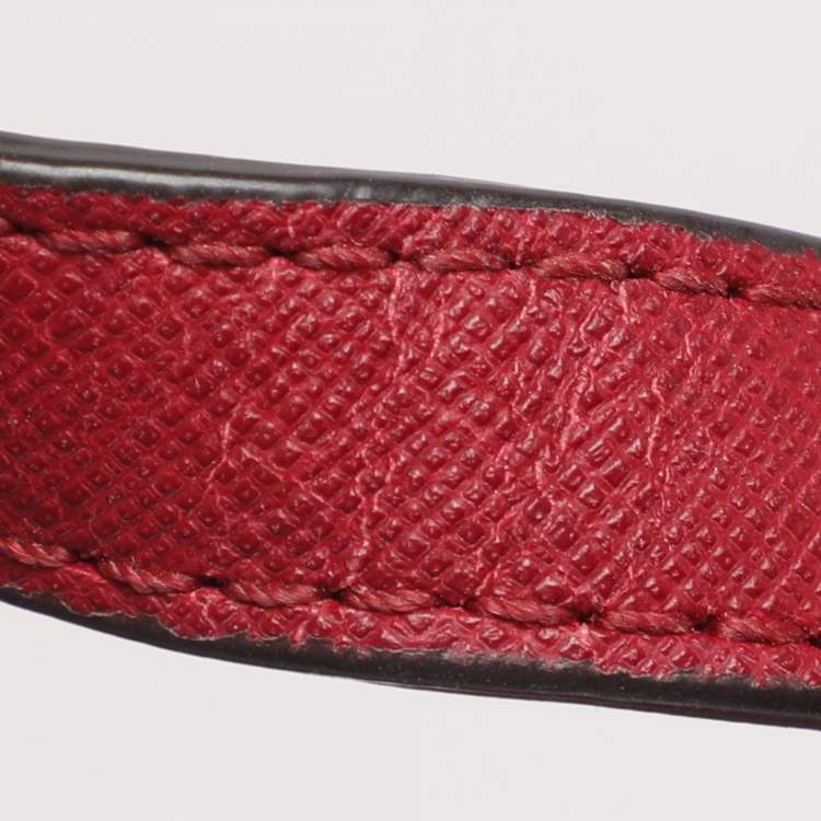 Pre Owned MICHAEL Michael Kors Red Saffiano Leather Large Jet Set Travel Tote