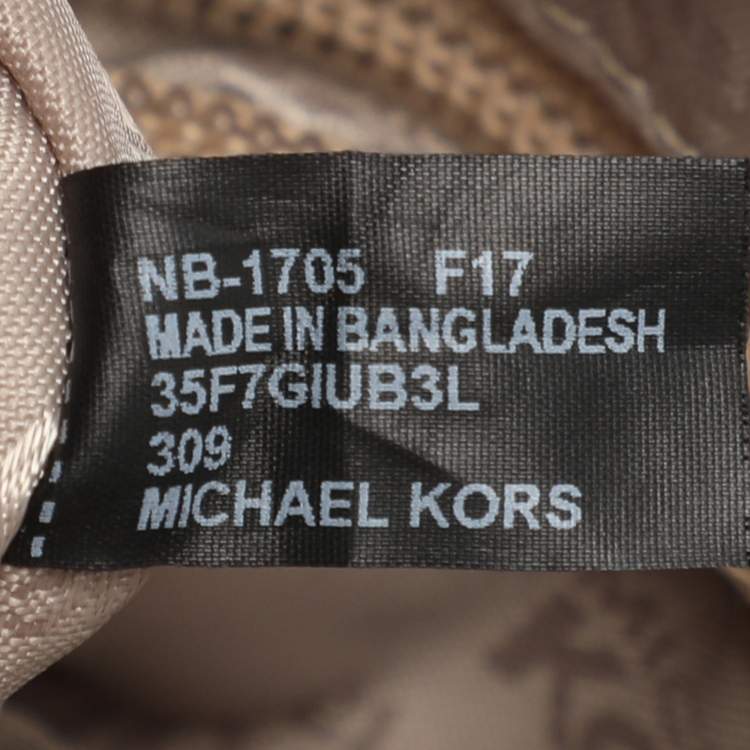 Pre Owned MICHAEL Michael Kors Green Leather Susie Drawstring Backpack