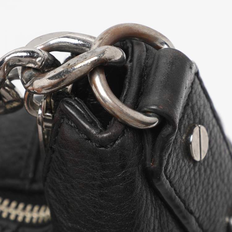 Pre Owned MICHAEL Michael Kors Black Leather Hobo