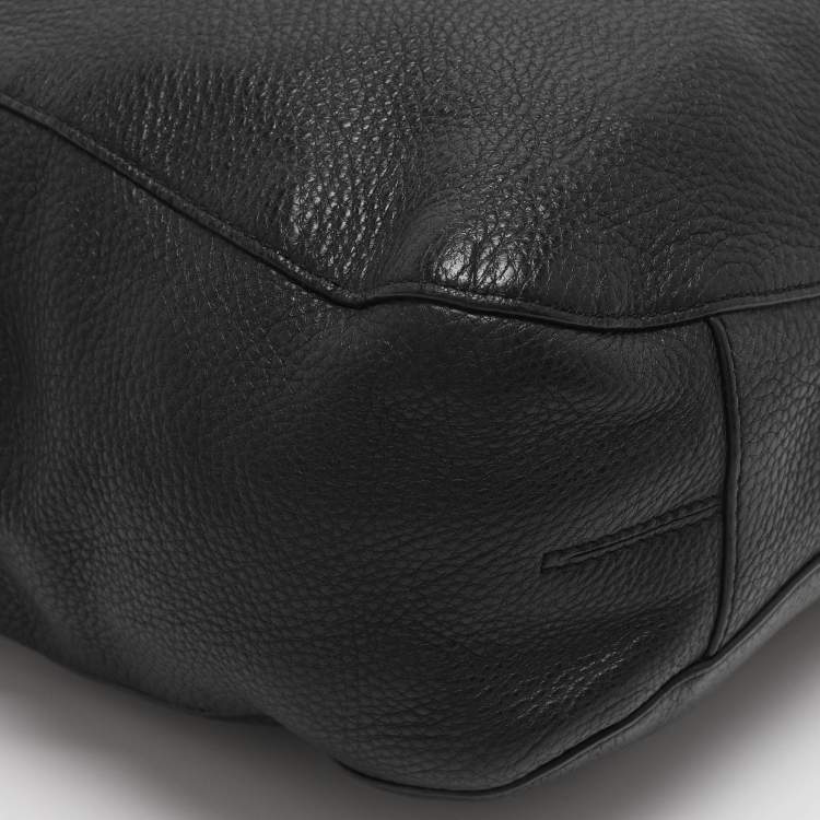 Pre Owned MICHAEL Michael Kors Black Leather Hobo