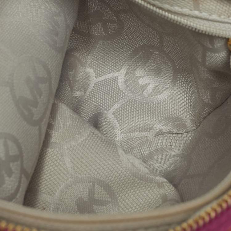 Pre Owned MICHAEL Michael Kors Billy Fuchsia Suede Fringe Crossbody Bag