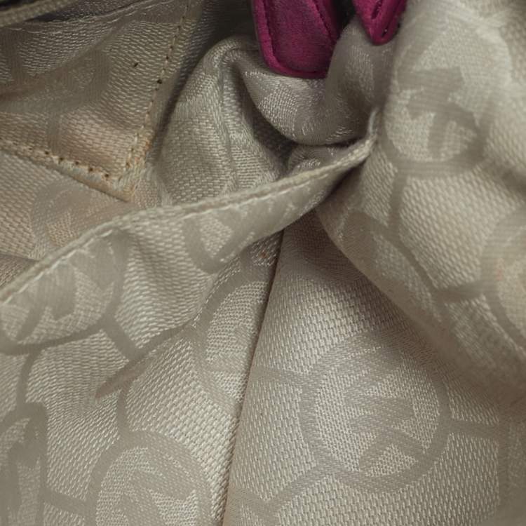 Pre Owned MICHAEL Michael Kors Billy Fuchsia Suede Fringe Crossbody Bag