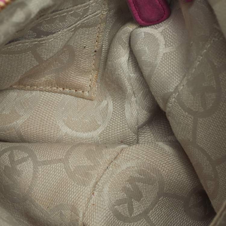 Pre Owned MICHAEL Michael Kors Billy Fuchsia Suede Fringe Crossbody Bag