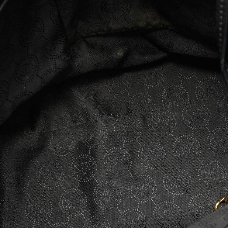 Pre Owned حقيبة ساتشيل مايكل مايكل كورس أستريد جلد أسود كبيرة