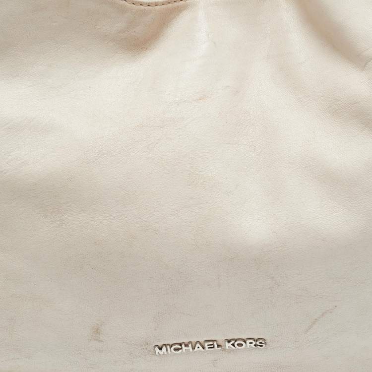 Pre Owned MICHAEL Michael Kors Chelsea Chain Light Pink Leather Hobo