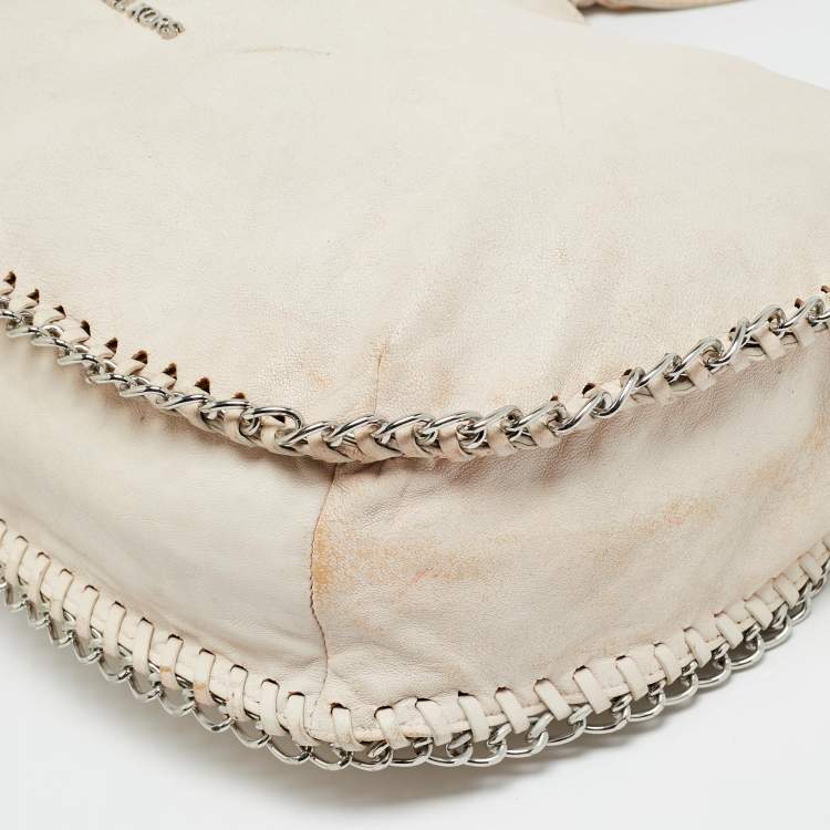 Pre Owned MICHAEL Michael Kors Chelsea Chain Light Pink Leather Hobo