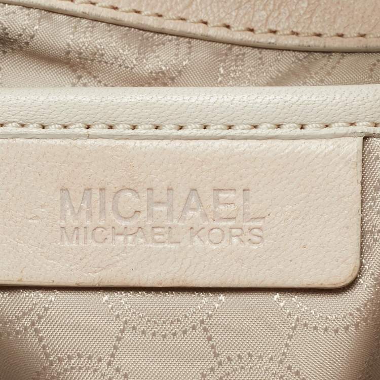 Pre Owned MICHAEL Michael Kors Chelsea Chain Light Pink Leather Hobo