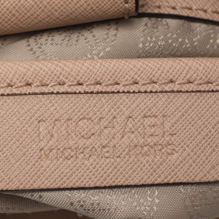 Pre Owned MICHAEL Michael Kors Cynthia Medium Pink Leather Satchel