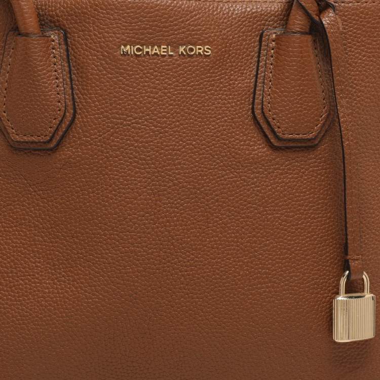 Pre Owned MICHAEL Michael Kors Medium Brown Leather Tote