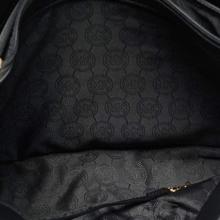 مملوكة مسبقًا MICHAEL Michael Kors East West Hamilton Large Black Leather Tote