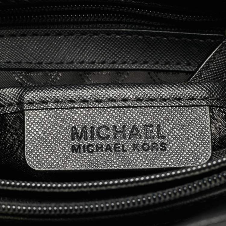 مملوكة مسبقًا MICHAEL Michael Kors East West Hamilton Large Black Leather Tote