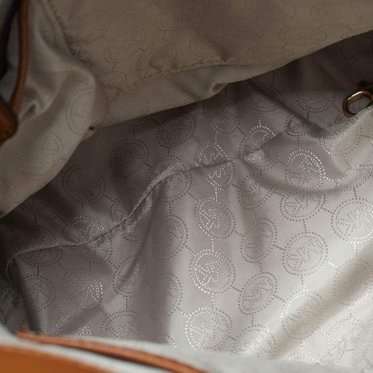 Pre Owned MICHAEL Michael Kors Hamilton Large Brown Saffiano Leather North South Tote