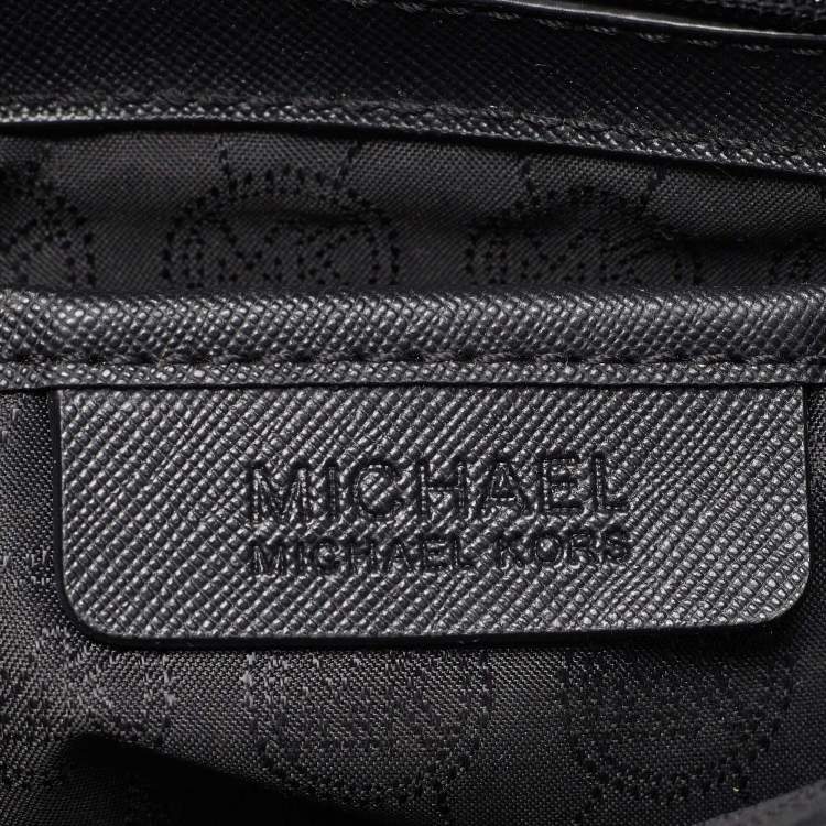 Pre Owned MICHAEL Michael Kors Hamilton Large Black Leather North South Tote