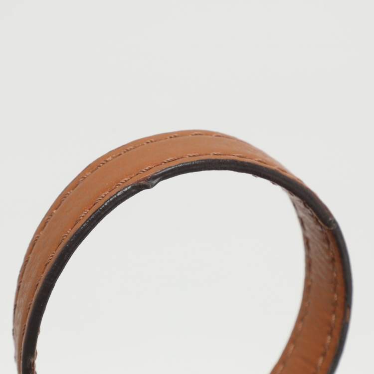 Pre Owned MICHAEL Michael Kors Jet Set Beige/Brown Signature Canvas and Leather Shopper Tote