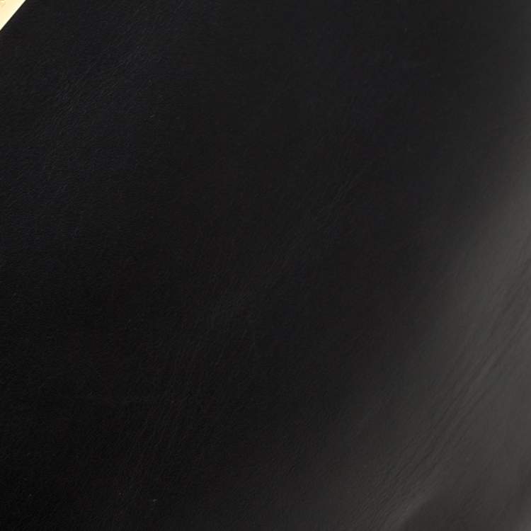 Pre Owned Michael Michael Kors Black Leather Top Handle Bag