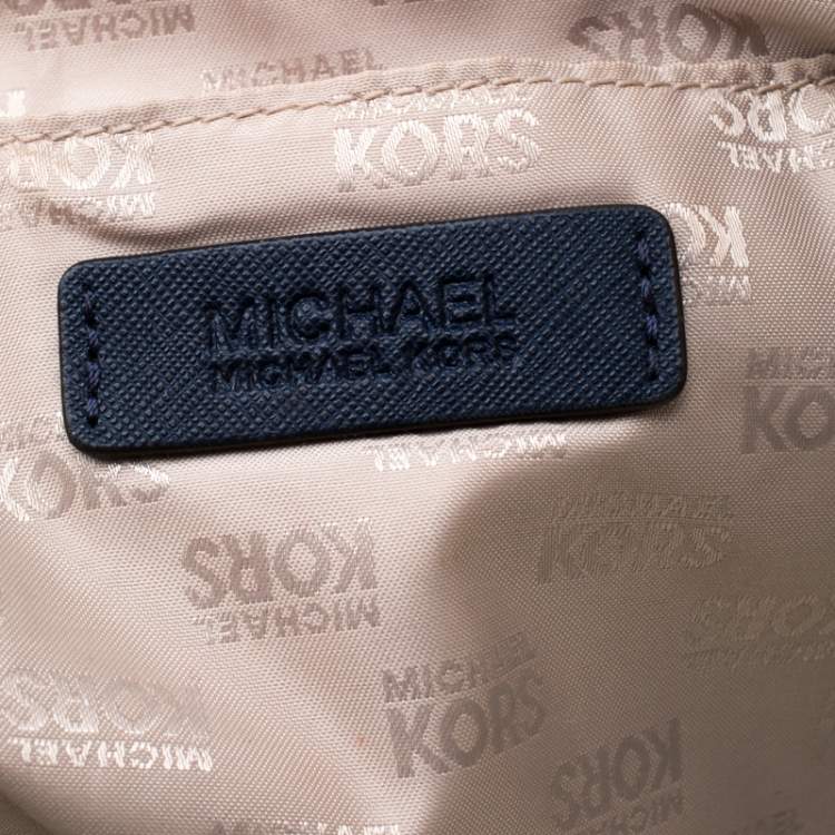 Pre Owned Michael Michael Kors Blue Leather Lilly Shoulder Bag