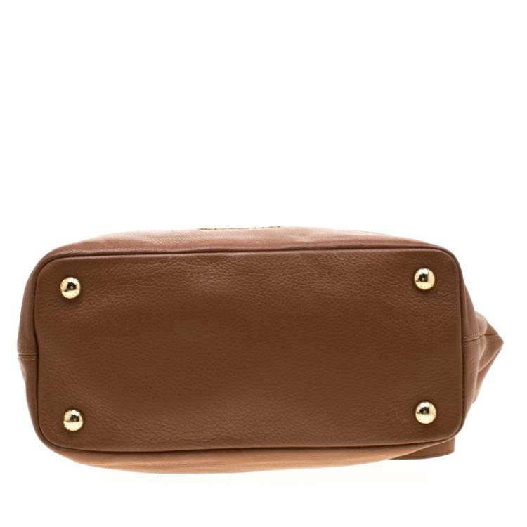Pre Owned MICHAEL Michael Kors Brown Leather Medium Brooke Tote