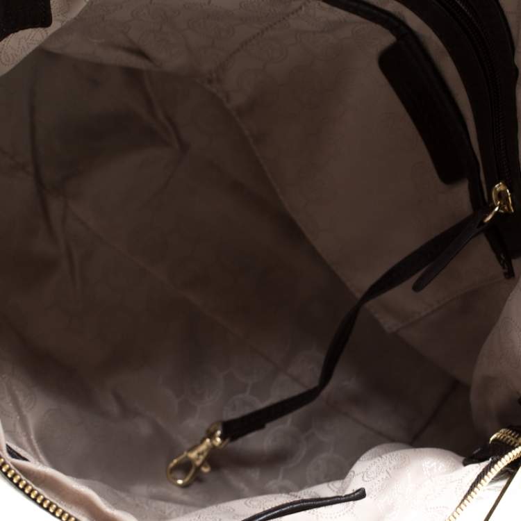 Pre Owned MICHAEL Michael Kors Dark Brown Leather Large Ciara Satchel