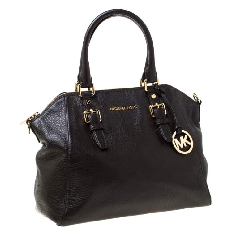 Pre Owned MICHAEL Michael Kors Dark Brown Leather Large Ciara Satchel