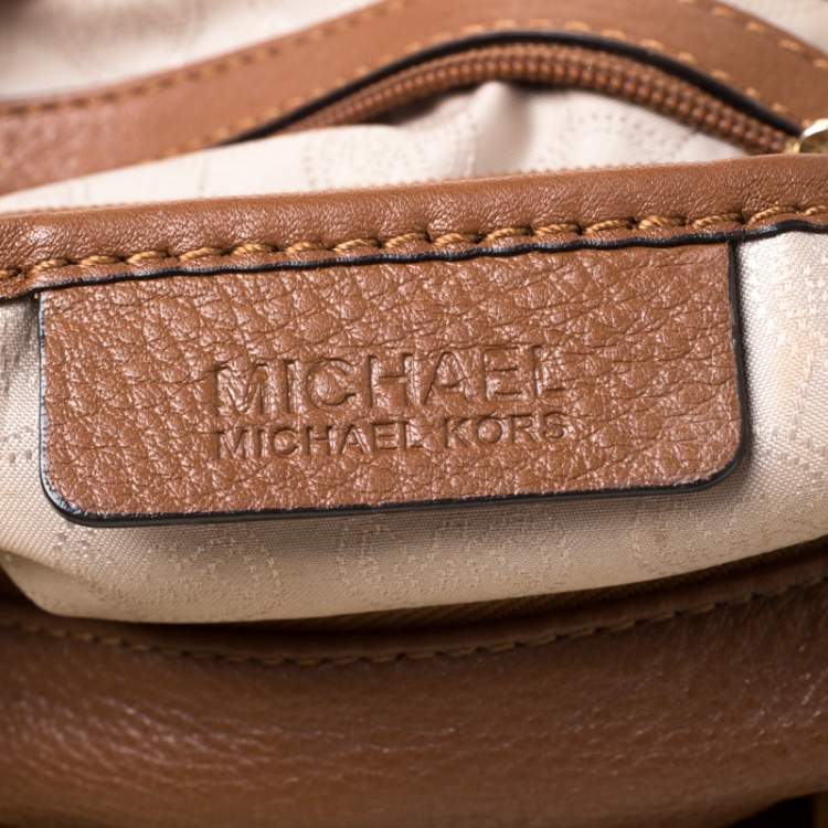 Pre Owned MICHAEL Michael Kors Tan Leather Bedford Satchel