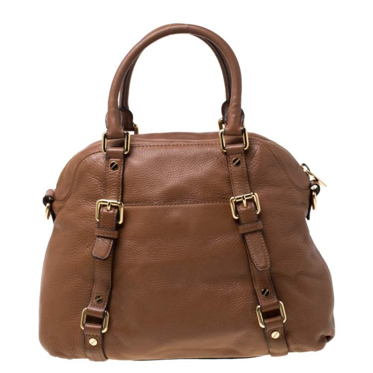 Pre Owned MICHAEL Michael Kors Tan Leather Bedford Satchel