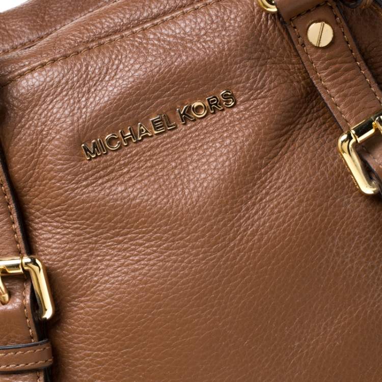 Pre Owned MICHAEL Michael Kors Tan Leather Bedford Satchel